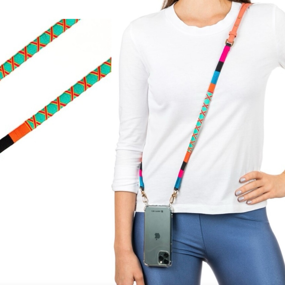 Colorful Geometric Phone Strap